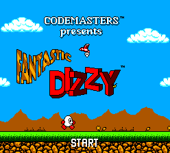 Fantastic Dizzy title screen for Sega Master System